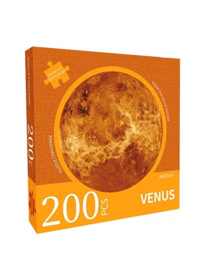200 Pieces Venus Puzzles For Adults Kids Space Gifts Planet Puzzle - Image 1